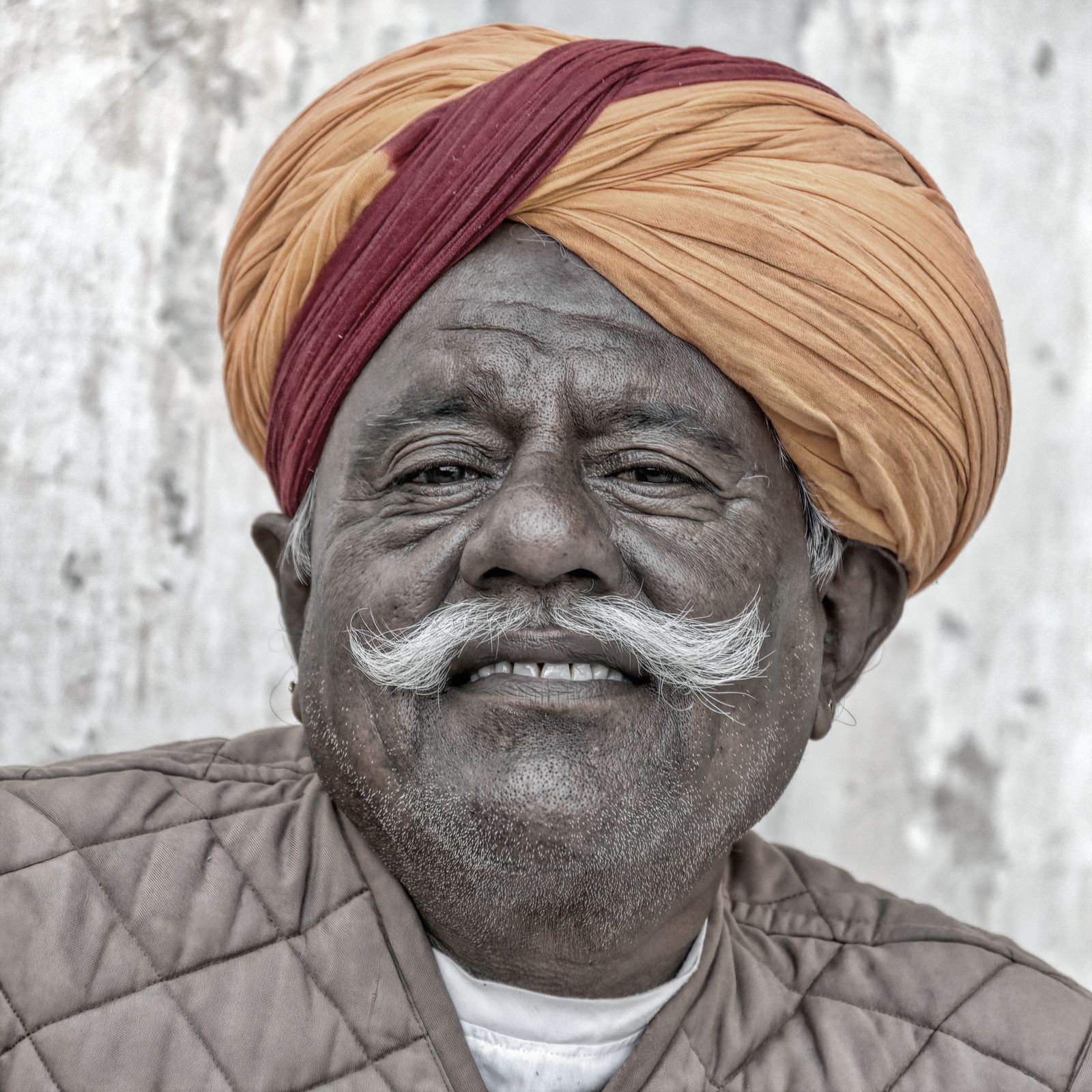 Elder in turban, Rajasthan, India